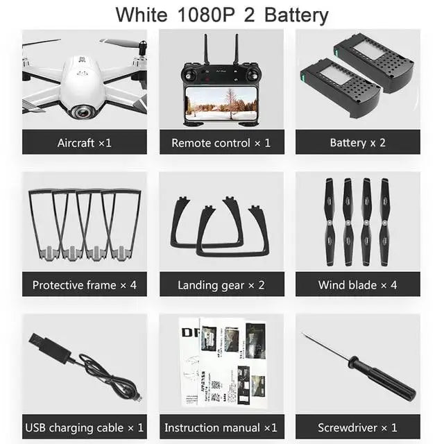 white 1080P 2battery / China