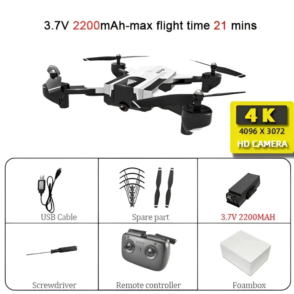 SG900 Wifi RC Drone with 720P 4K HD Dual Camera GPS Follow Me Quadrocopter FPV Professional Drone Long Battery Life Toy For Kids.
