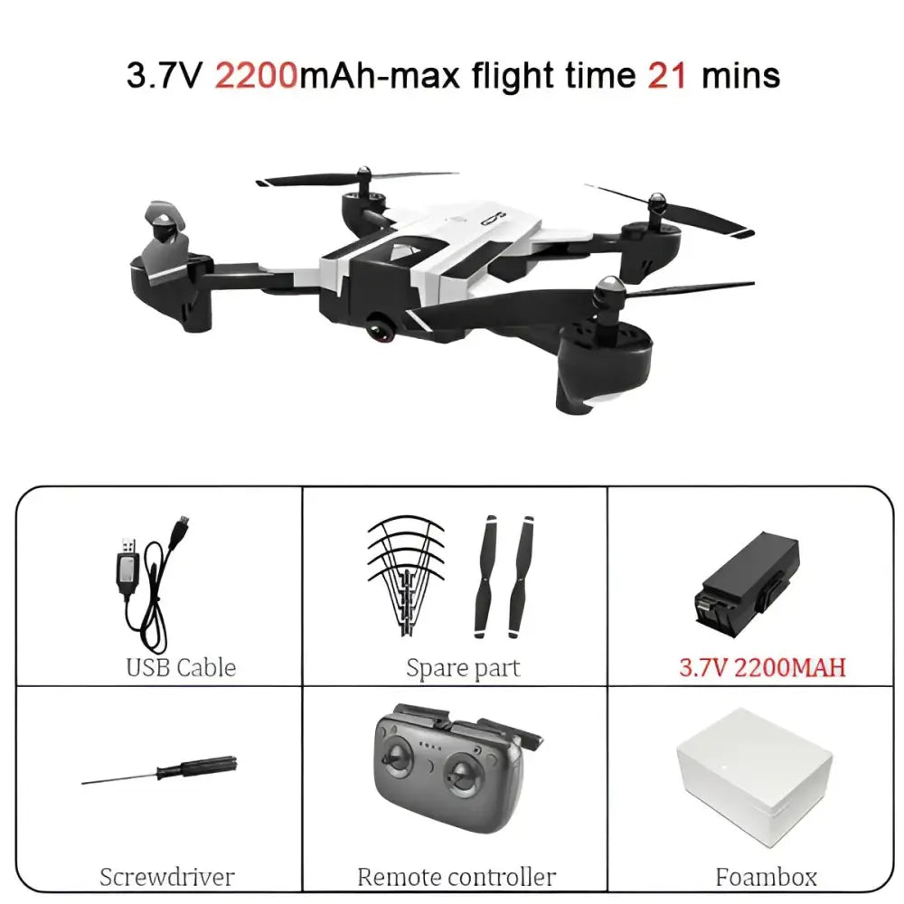 SG900 Wifi RC Drone with 720P 4K HD Dual Camera GPS Follow Me Quadrocopter FPV Professional Drone Long Battery Life Toy For Kids.