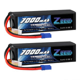 2units Zeee Lipo Battery 4s 6s 14.8v 22.2v 100c 7000mah -