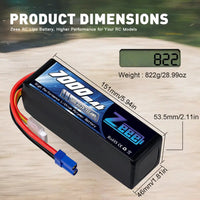 2units Zeee Lipo Battery 4s 6s 14.8v 22.2v 100c 7000mah